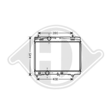 Radiatore Raffreddamento motore Toyota Yaris 06-08 (Cod. D-DCM3269)