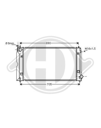Radiatore Raffreddamento motore Toyota Avensis Berlina/Station wagon 03-06 (Cod. D-DCM3283)