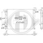 Radiatore Raffreddamento motore Hyundai IX 35 10-13 + 13- (Cod. D-DCM3720)