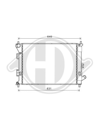 Radiatore Raffreddamento motore Hyundai I30 Berl./Station wagon 12-17 (Cod. D-DCM3732)