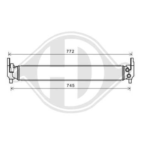 Radiatore Raffreddamento motore Audi A1 10-15 (Cod. D-DCM3827)