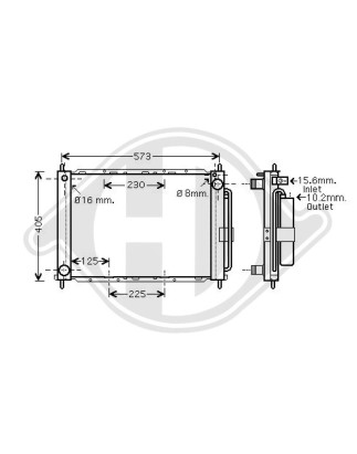 Radiatore Raffreddamento motore Renault Clio 05-09 (Cod. D-DCM3844)
