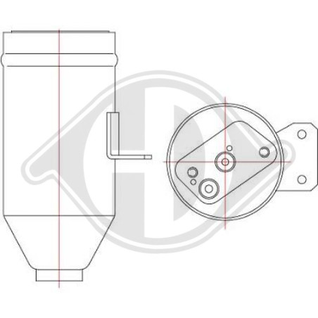 Essiccatore Climatizzatore BMW serie 5 (E39) 00-03 (Cod. D-DCT1033)