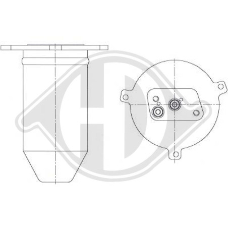 Essiccatore Climatizzatore BMW serie 5 (E39) 00-03 (Cod. D-DCT1034)