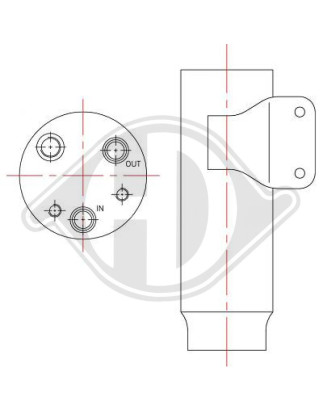 Essiccatore Climatizzatore Fiat Punto 03-07 (Cod. D-DCT1090)