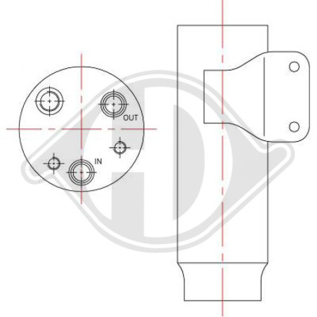 Essiccatore Climatizzatore Fiat Punto 03-07 (Cod. D-DCT1090)