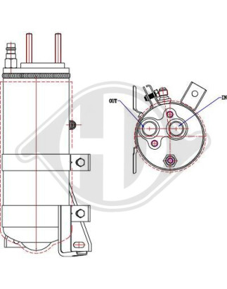 Essiccatore Climatizzatore Ford Transit 00-06 (Cod. D-DCT1101)
