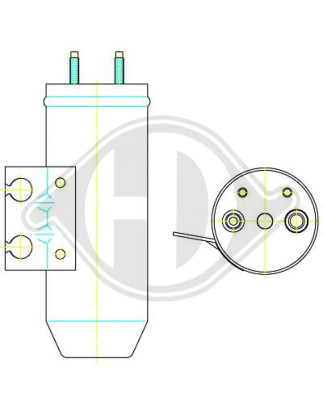 Essiccatore Climatizzatore Peugeot 206+Plus 09-13 (Cod. D-DCT1184)