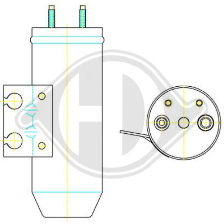 Essiccatore Climatizzatore Peugeot 206+Plus 09-13 (Cod. D-DCT1184)