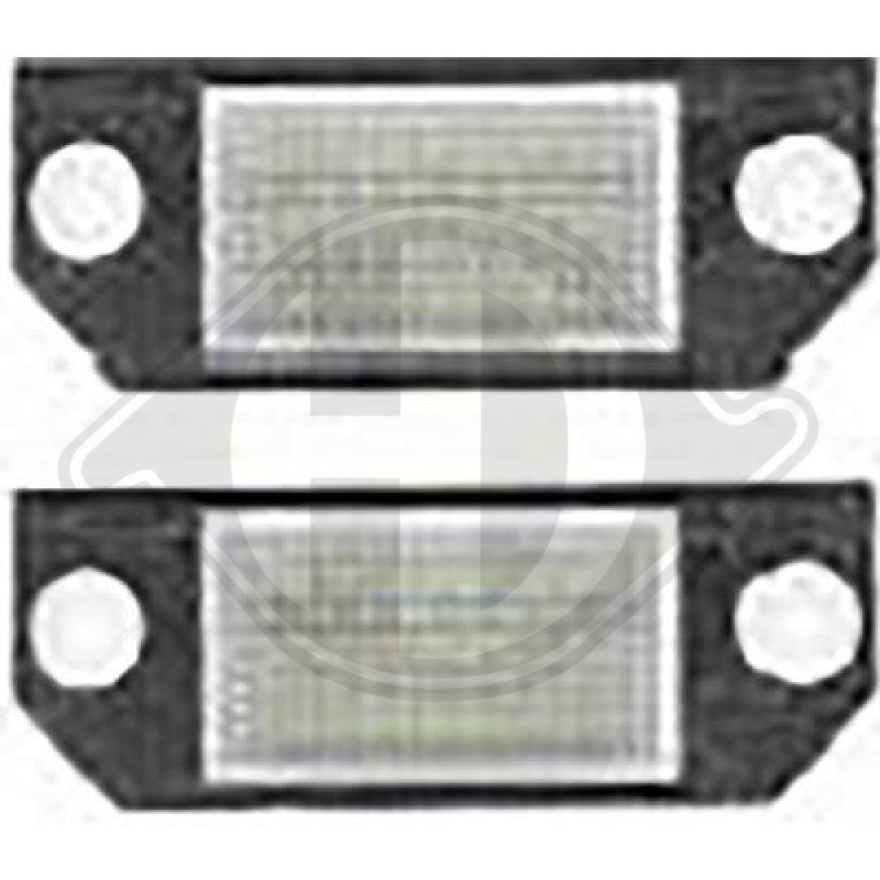 Luce targa Ford Focus II 04-08 (Cod. D-LID10411)