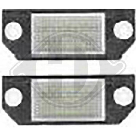 Luce targa Ford Focus II 04-08 (Cod. D-LID10411)