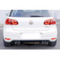 Diffusore Posteriore Volkswagen Golf 6 look Golf 7.5 R Nero lucido (Cod. E-TCW6182)
