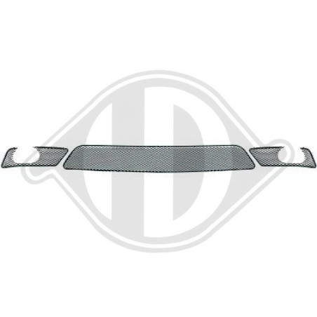 Griglia di ventilazione Paraurti anteriore Mercedes classe E E220-500 W211 02-06 (Cod. D-ZUB00070)