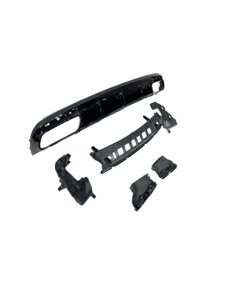 Diffusore Posteriore Mercedes C217 Coupe 2014-2020 Look Facelift S63 (Cod. E-TCM0417)
