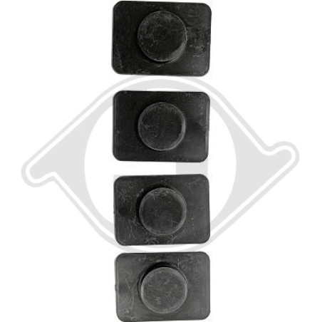 set tappi fori sensori BMW serie 3 (E46) Coupe/Cabrio 99-03 (Cod. D-ZUB00222)