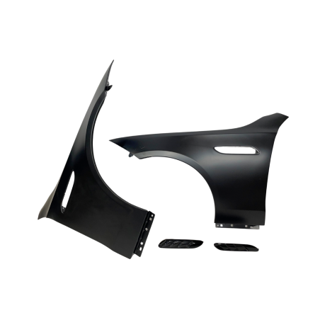 Parafanghi Anteriori Mercedes W206 Sedan/SW/Coupe Look C63 Alluminio (Cod. E-TCM0409)