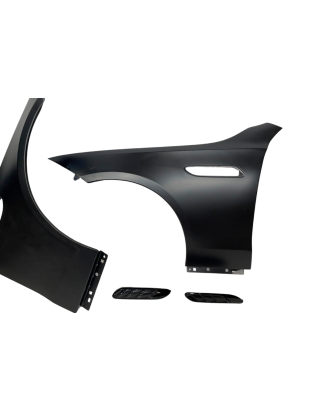 Parafanghi Anteriori Mercedes W206 Sedan/SW/Coupe Look C63 Alluminio (Cod. E-TCM0409)
