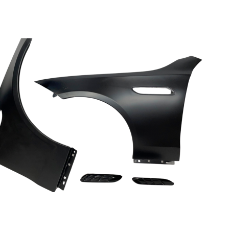 Parafanghi Anteriori Mercedes W206 Sedan/SW/Coupe Look C63 Alluminio (Cod. E-TCM0409)