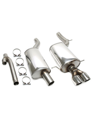 sistema di scarico 2x80mm per Audi A4/S4 berlina, -Avant,  B5 (Cod. T-02AU004-8)