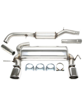 sistema di scarico  1x100mm per Audi TT QuattroCoupe/Roadster  8N (Cod. T-02AU006-10D)