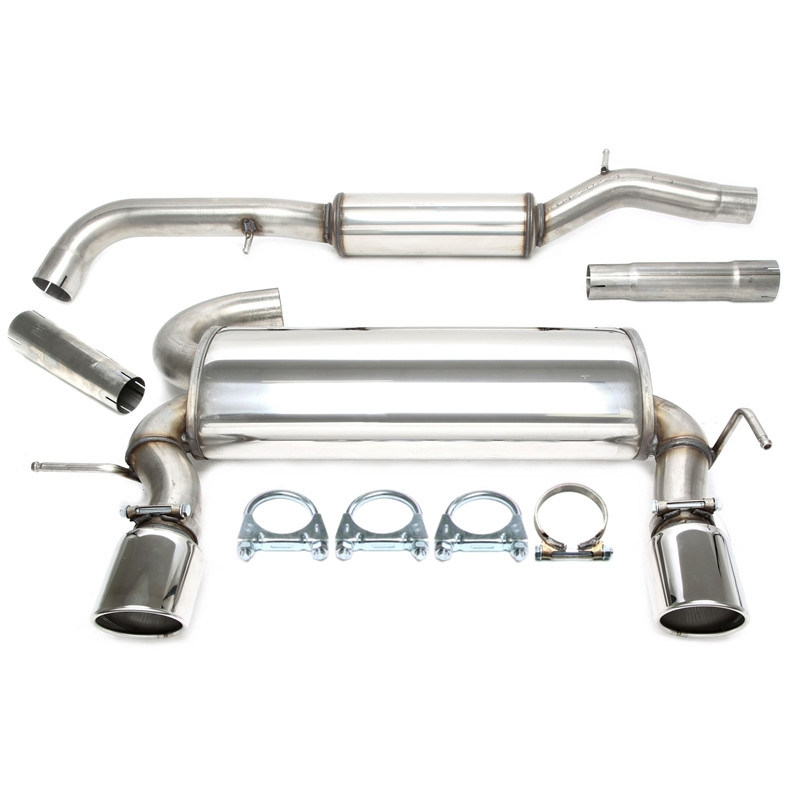 sistema di scarico  1x100mm per Audi TT QuattroCoupe/Roadster  8N (Cod. T-02AU006-10D)