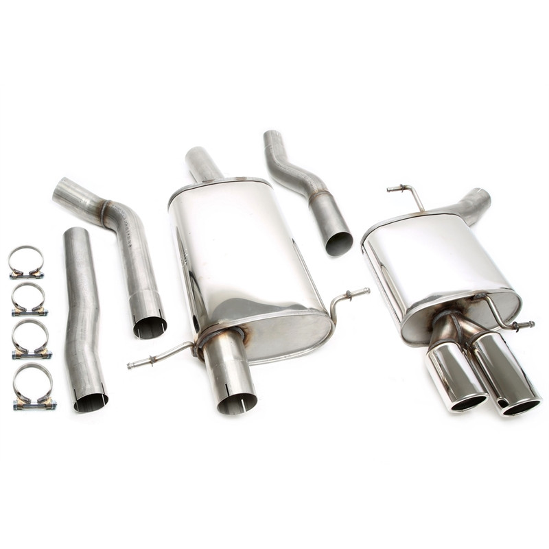 sistema di scarico 2x80mm per Audi A4 berlina, -Avant, -Allroad, A5 Coupe, - Sportback,  B8 (Cod. T-