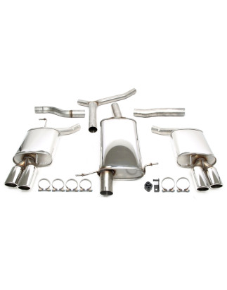 sistema di scarico  2x80mm per Audi A4/A5 B8 1.8T 2WD + A4/A5 B8 2.0T Quattro (Cod. T-02AU017-8D)