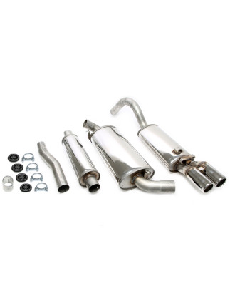 sistema di scarico 2x70mm per Audi 80/90+Coupe  89 (Cod. T-02AU018-15)