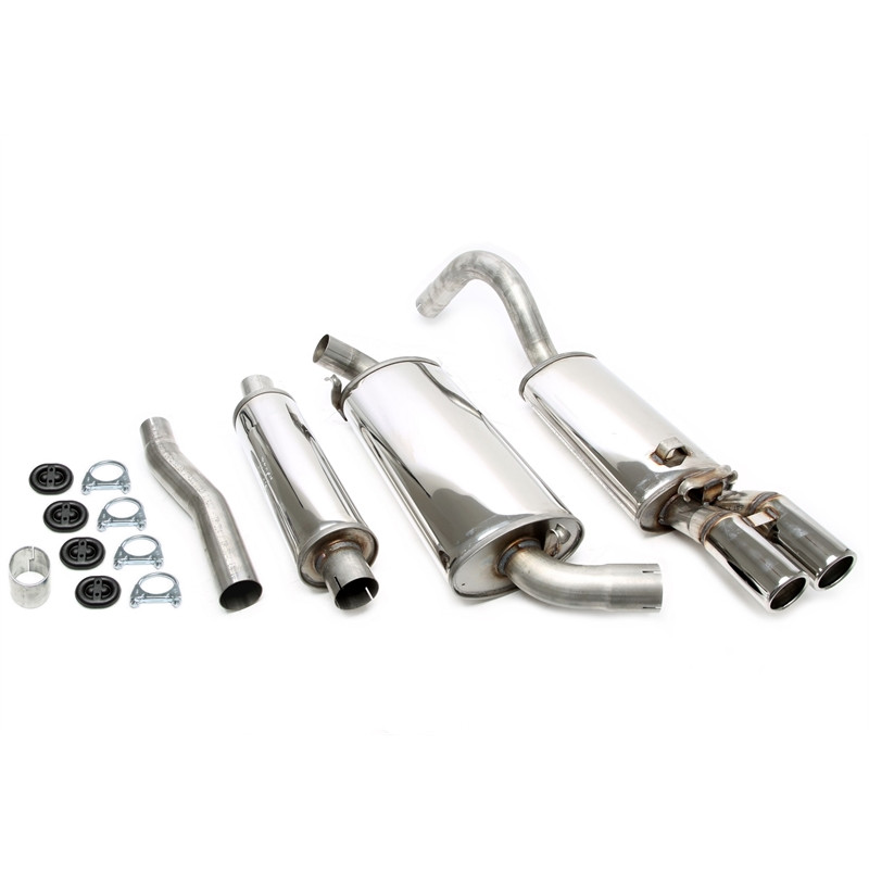 sistema di scarico 2x70mm per Audi 80/90+Coupe  89 (Cod. T-02AU018-15)