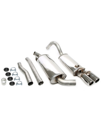 sistema di scarico 2x70mm per Audi Cabrio 2.0/2.3l  B4 (Cod. T-02AU019-15)