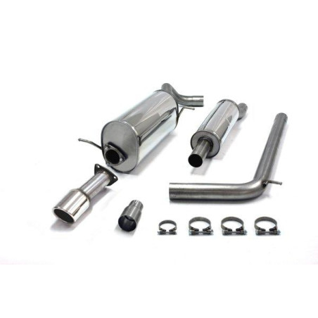 sistema di scarico 1x90mm per Audi A1 1.2TSI  8X (Cod. T-02AU020-9)