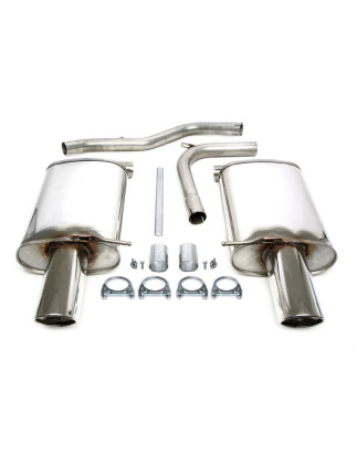 sistema di scarico  1x100mm per Audi A4 berlina + Avant  8E-B6 / A4 Cabrio  8H-B6/B7 (Cod. T-02AU029
