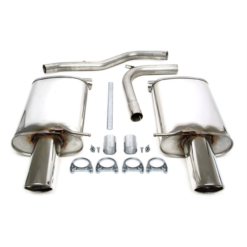 sistema di scarico  1x100mm per Audi A4 berlina + Avant  8E-B6 / A4 Cabrio  8H-B6/B7 (Cod. T-02AU029