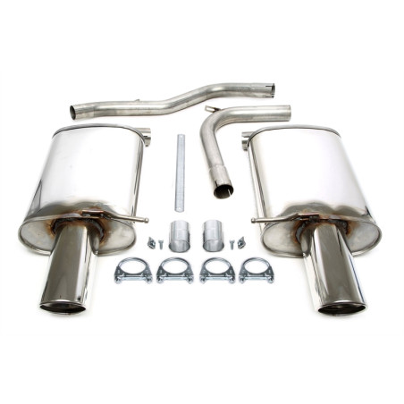 sistema di scarico  1x100mm per Audi A4 berlina + Avant  8E-B6 / A4 Cabrio  8H-B6/B7 (Cod. T-02AU029