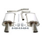 sistema di scarico  1x100mm per Audi A4 berlina + Avant  8E-B6 / A4 Cabrio  8H-B6/B7 (Cod. T-02AU029