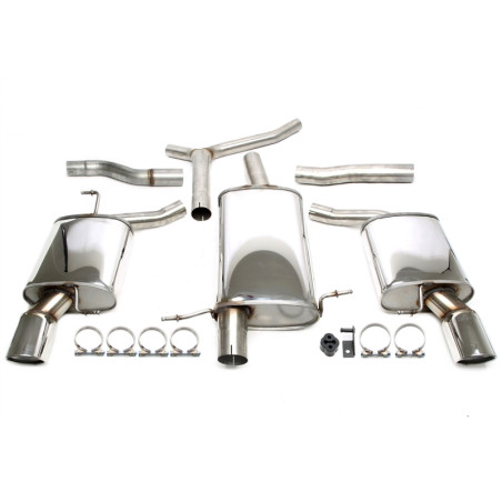 sistema di scarico  1x100mm  per Audi A4 berlina + Avant  8K-B8 / A5  8T-B8 / A5 Cabrio  8F-B8 (Cod.