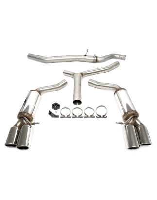 sistema di scarico  2x80mm per Audi A4 berlina + Avant  8K-B8 / A5  8T-B8 / A5 Cabrio  8F-B8 (Cod. T