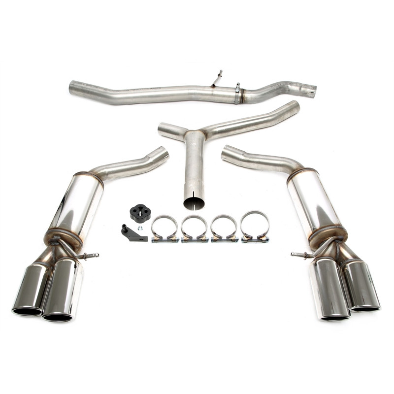 sistema di scarico  2x80mm per Audi A4 berlina + Avant  8K-B8 / A5  8T-B8 / A5 Cabrio  8F-B8 (Cod. T