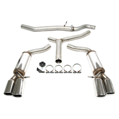 sistema di scarico  2x80mm per Audi A4 berlina + Avant  8K-B8 / A5  8T-B8 / A5 Cabrio  8F-B8 (Cod. T