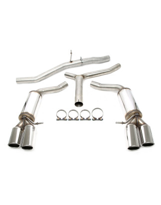 sistema di scarico  2x80mm per Audi A4 berlina + Avant  8K-B8 / A5  8T-B8 / A5 Cabrio  8F-B8 (Cod. T