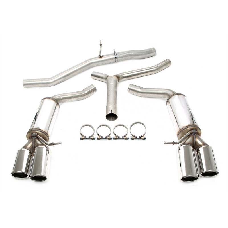 sistema di scarico  2x80mm per Audi A4 berlina + Avant  8K-B8 / A5  8T-B8 / A5 Cabrio  8F-B8 (Cod. T