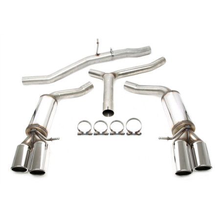 sistema di scarico  2x80mm per Audi A4 berlina + Avant  8K-B8 / A5  8T-B8 / A5 Cabrio  8F-B8 (Cod. T
