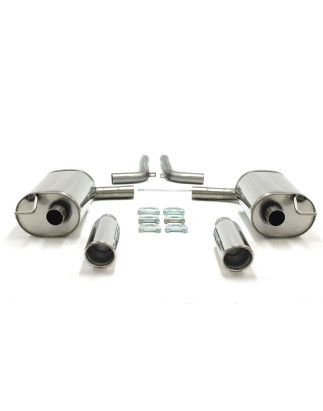 sistema di scarico  1x100mm per Audi A6 Quattro berlina + Avant  4F-C6 / A6 Allroad  4FH-C6 (Cod. T-