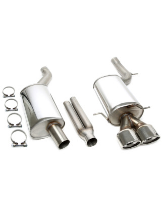 sistema di scarico 2x90x120mm per Audi A4/RS4 Quattro  8D-B5 (Cod. T-02AU040-25D)