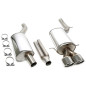 sistema di scarico 2x90x120mm per Audi A4/RS4 Quattro  8D-B5 (Cod. T-02AU040-25D)