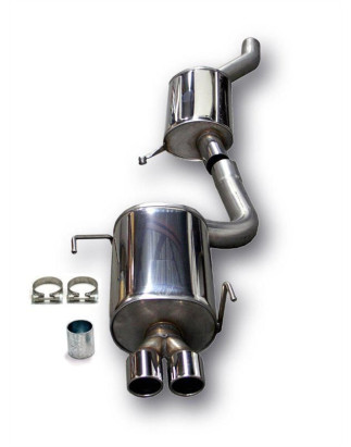 sistema di scarico 2x80mm per Audi 80/B4 S2/RS2 berlina + Avant  B4 (Cod. T-02AU042-8)