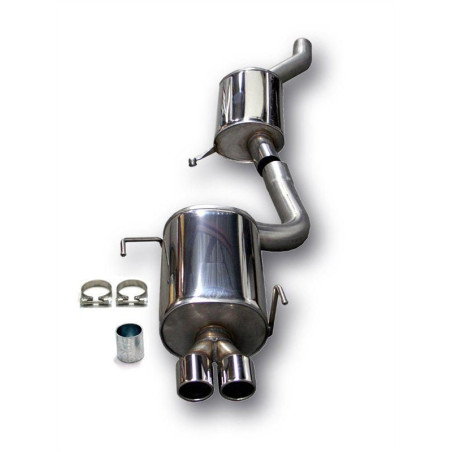 sistema di scarico 2x80mm per Audi 80/B4 S2/RS2 berlina + Avant  B4 (Cod. T-02AU042-8)