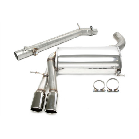 sistema di scarico 2x80mm per Audi A3/S3 Sportback  8P (Cod. T-02AU043-8)