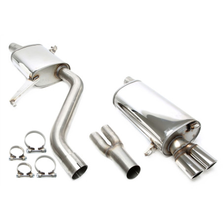 sistema di scarico 2x70mm per Audi 100 S4  C4-4A / A6-S6/S6 Plus  C4-4A (Cod. T-02AU044-15)