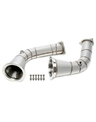 Downpipe con head shieldper Audi A4-RS4, A5-RS5  B9 (Cod. T-06AU019)